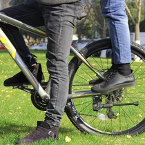 Mountain bike Put foot pedal rear seat manned pedal foot tread board Stand Plate Folded Shelf Human Pedal