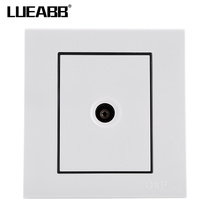 Oop Electrical Count Ivory White Ivory White One Single Y TV Switch Socket 86 Type Concealed Wall Switch Face