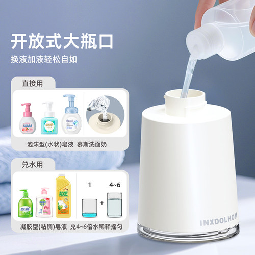 衍趣猫爪自动泡沫洗手机自动感应家用桌面电动洗手液器儿童泡泡机 - 图3