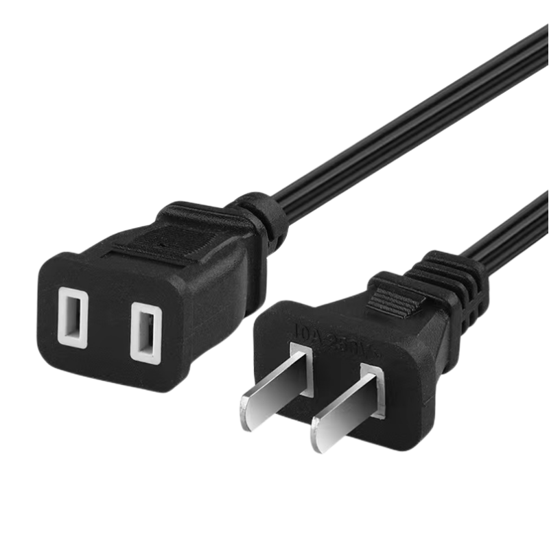 电动车充电延长线监控线插线板二脚插座二插口二角插头防水转接头 - 图3