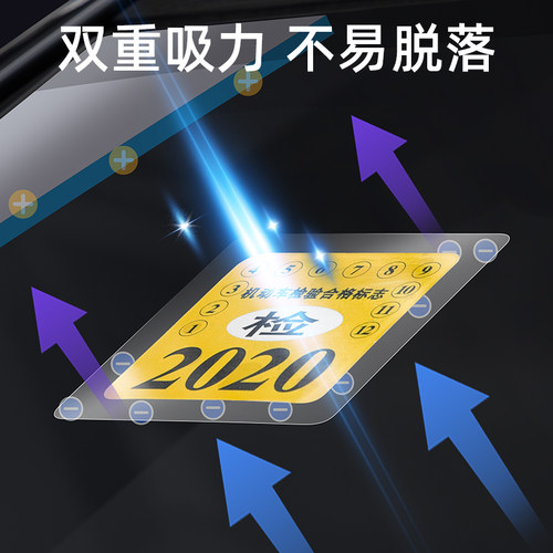 汽车静电贴年检贴透明车用标志贴车险保养保险标年审合格玻璃贴膜 - 图0