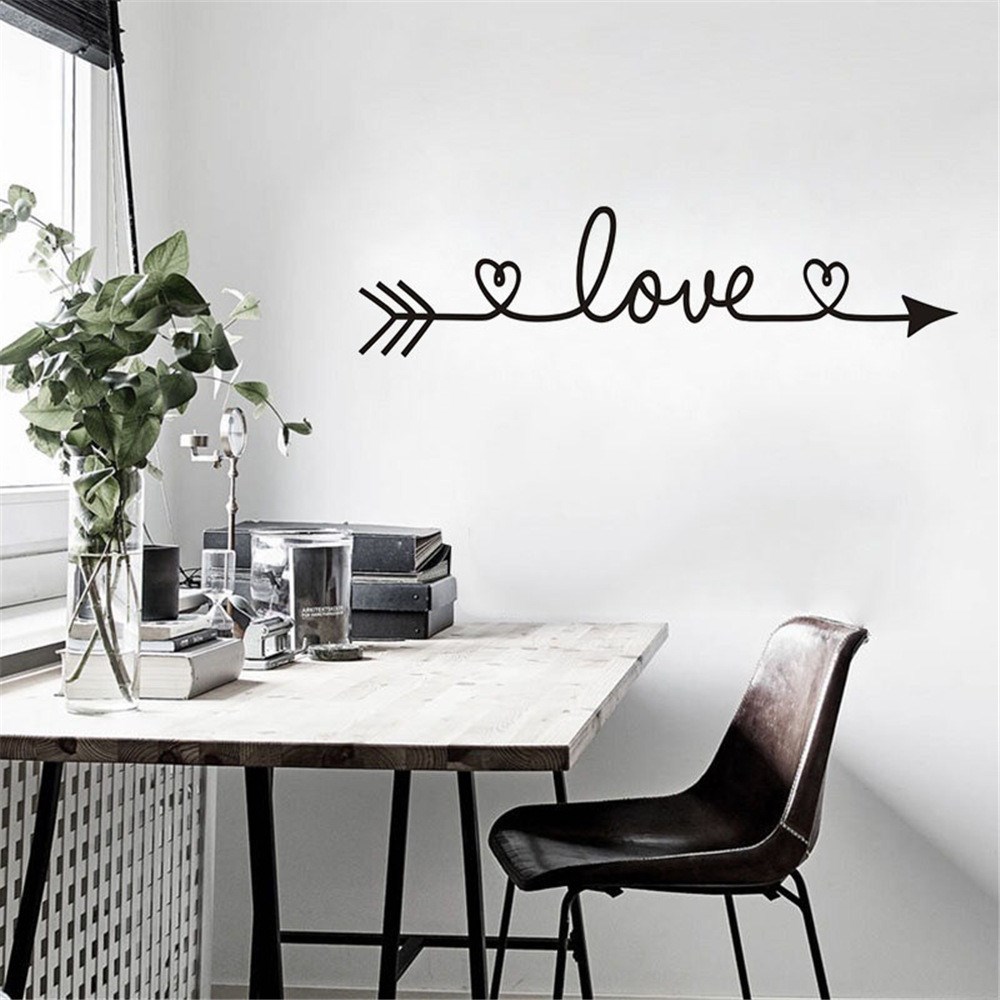 2019 multiple Colour Love arrow decals wall sticker living r-图1