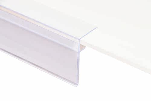 Glass Wood Shelf Data Strips -On Mechandise Price Tag Displa - 图0