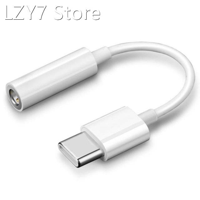 TYPE-C to 3.5mm Adapter Cable USB-C White For Android Huawei