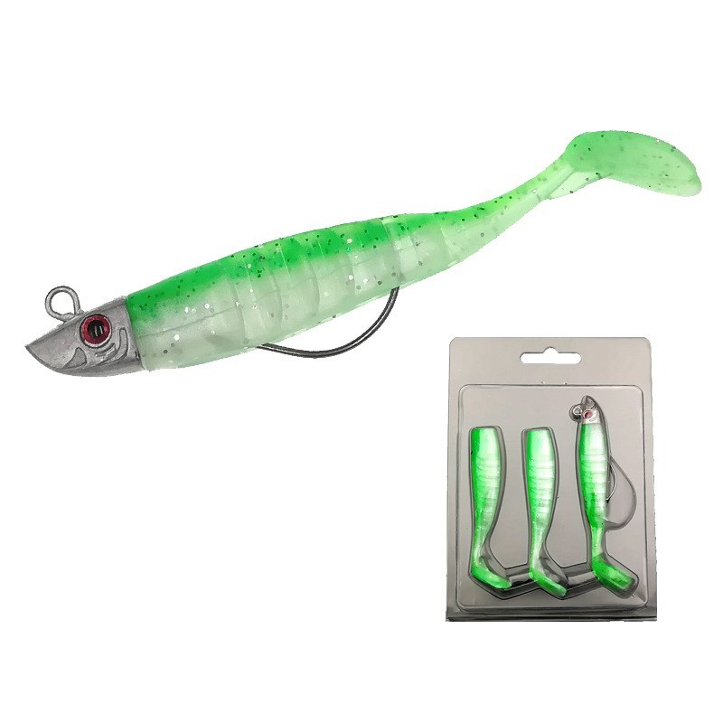 6 Colors Fake Lure Jigging Soft Bait Fishing Lures 9/11cm 15-图1