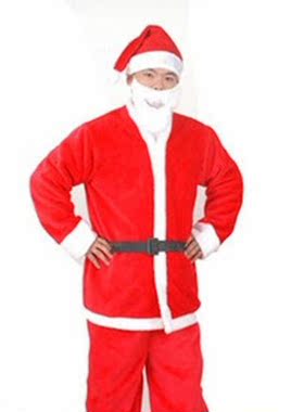 new Christmas adult men's clothing suit 5 sets Santa Claus
