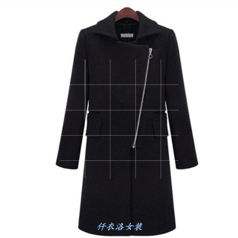 ladies wool coat jacket 2020winter long jackets women女毛呢-图0