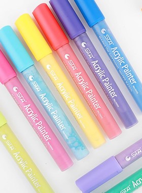 1pc STA Acrylic Painter Marker Pen Water Based Ink Waterproo