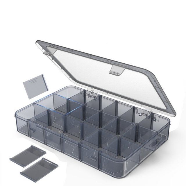 Adjustable Storage Container Plastic Storage Box Compartment - 图1