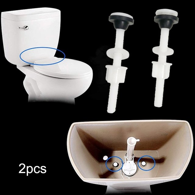 2pcs Toilet Seat Hinge Bolts Screw Fixing Fitting Kit Toilet - 图1