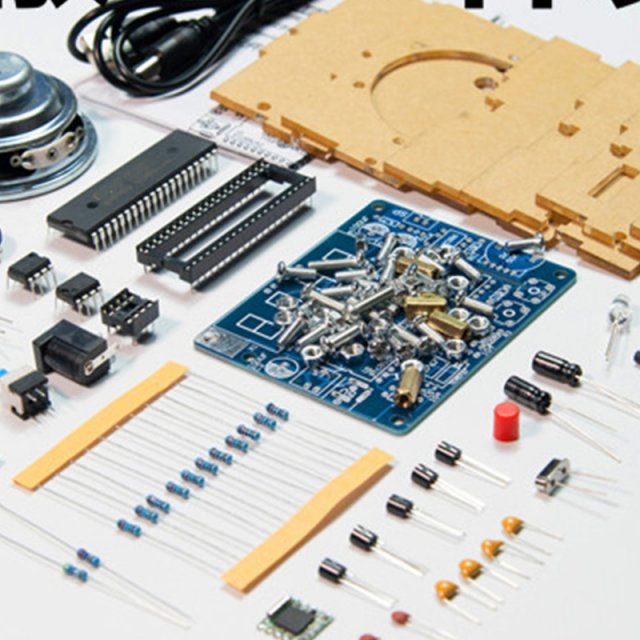 Radio diy kit FM digital radio Electronic diy soldering kit-图2