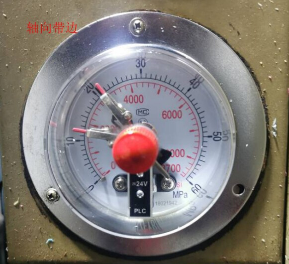 。硫化机ZFYB无锡珠峰仪表 24V 双开PLC轴向磁敏电接点压力表60m - 图0