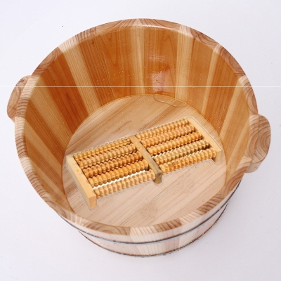 Foot Bath Barrel Wood Barrel Home Aged Filial Piety High Foot Foot Foot Bath Feet F Foot Bath Wood Basin High Wash Feet Wood