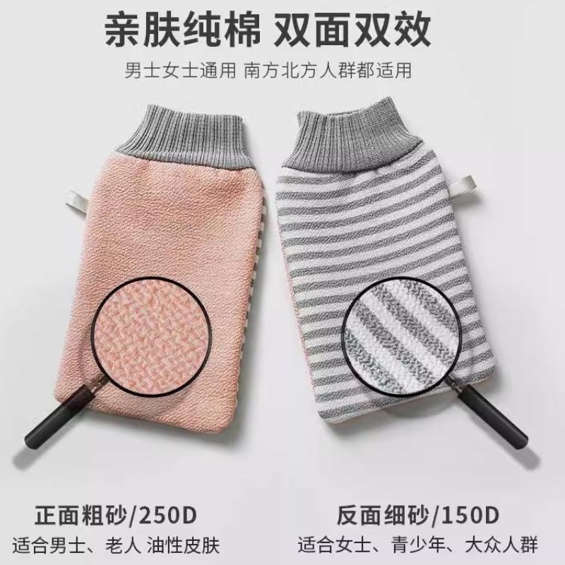 东北澡堂搓澡神器强力搓泥下灰男女士通用搓澡不疼洗澡巾手套家用 - 图2