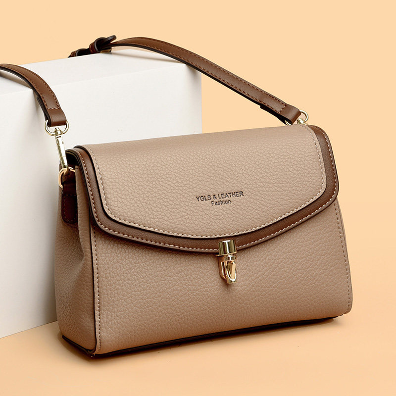 时尚女士小方包真皮斜挎包女2025新款中年妈妈包简约休闲单肩包潮,淘宝优惠券,粉丝福利购,淘宝优惠卷