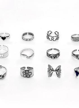 New hot selling fashion colorful butterfly animal ring set