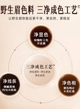【双十一】十九匠纹眉色料野生眉专用色料线条眉色料纹绣色料