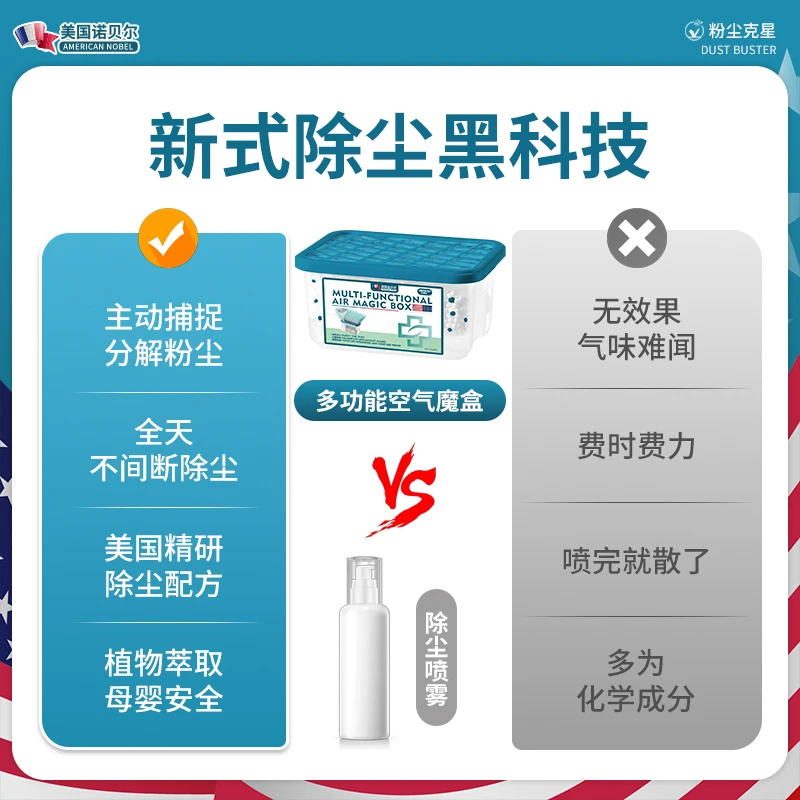 【下单立减50】家用除尘净化空气超强吸附灰尘清洁空气吸灰尘JW3 - 图0