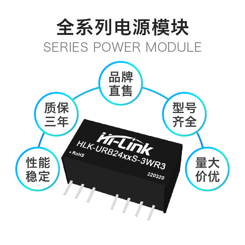 DC-DC隔离电源模块URB2405S-3WR3 URB2424S/03S/09S/12S/15S-3WR3 - 图1