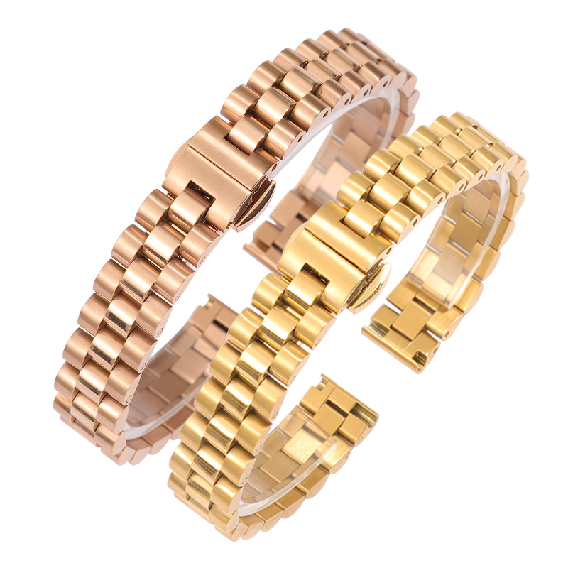 女士精钢浪琴dw ck阿玛尼天王手表带 素铂配件