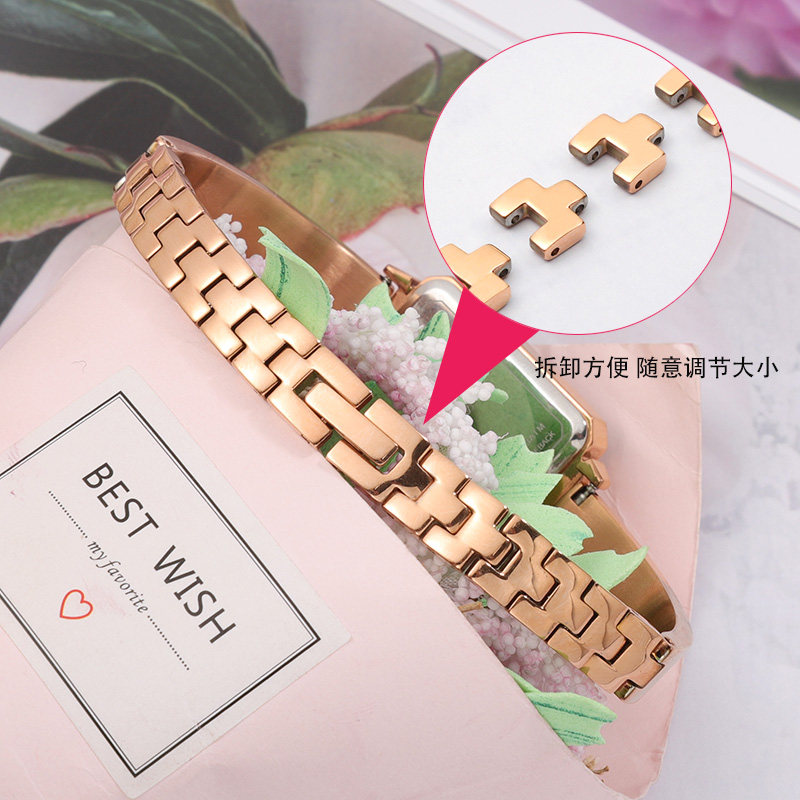 女士精钢浪琴ck卡西欧依波dw手表带 素铂配件