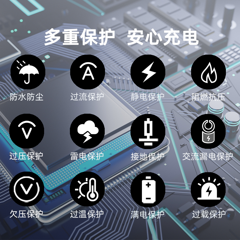 阿呆充电 新能源电动汽车充电桩器7KW家通用比亚迪哪吒特斯拉小鹏