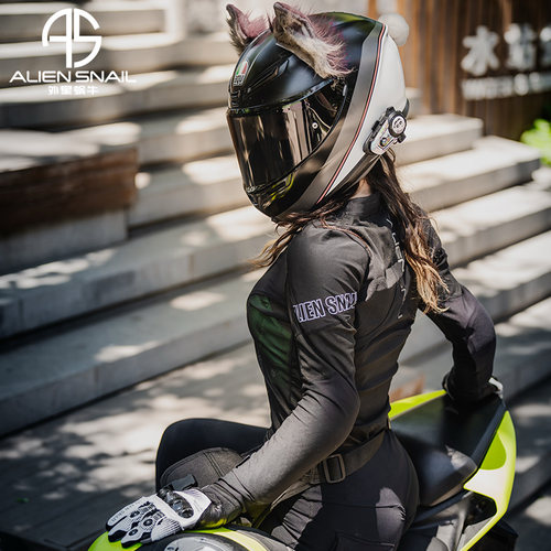 外星蜗牛摩托车护甲衣夏季骑行服男女防摔机车赛车服摩旅速干衣 - 图2