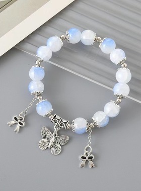 如梦令烟雨江南水墨风蝴蝶手链潮创意高颜值闺蜜学生手串男女手饰