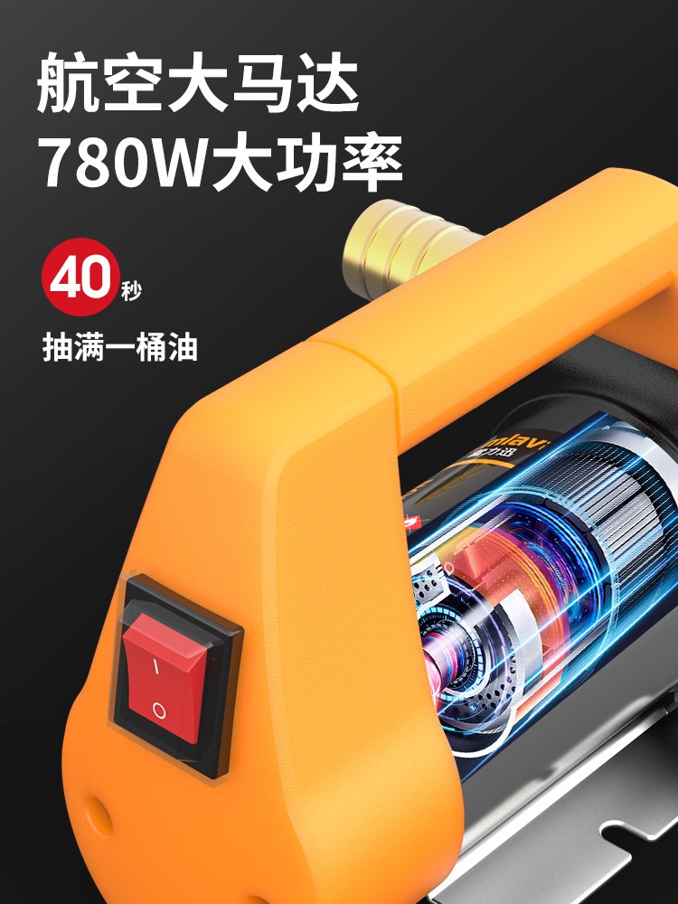 Lmlava电动抽油泵12V24V220V自吸泵油泵柴油泵加油机抽油神器小型 - 图0