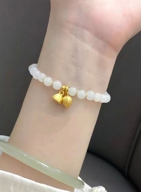 新款两世欢手链不掉色玉珠步步