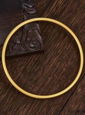 手镯女磨砂复古素圈手环