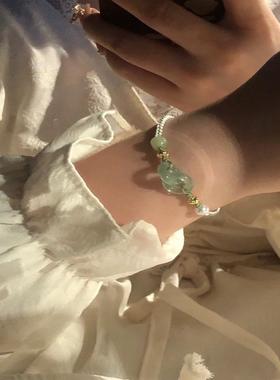 环环相扣编织森系手链女