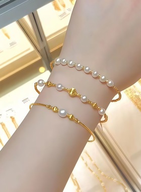 网红蹦迪珠手链珍珠手串