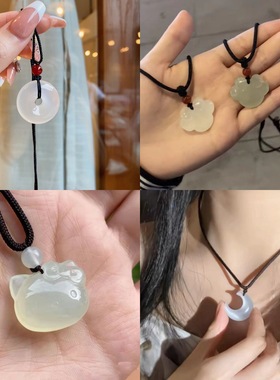 新中式小众编织铃铛项链