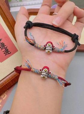 本命年财神手链情侣招福手绳