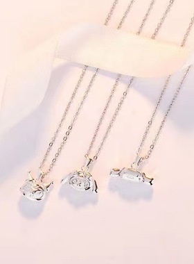 美乐蒂库洛米玉桂狗锁骨链吊坠女