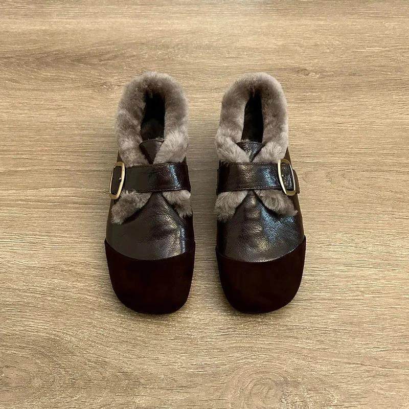 芸沃薇玛尚唛精选秋冬款玛丽珍毛毛鞋法式复古加绒深口单鞋女年,淘宝优惠券,粉丝福利购,淘宝优惠卷