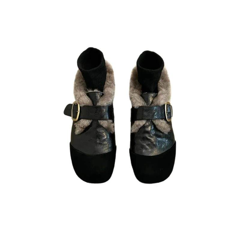 芸沃薇玛尚唛精选秋冬款玛丽珍毛毛鞋法式复古加绒深口单鞋女年,淘宝优惠券,粉丝福利购,淘宝优惠卷