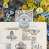 Daparo yeung daparo silk butterfly purple pansy butterfly plant metal bookmark exquisite stationery gift for best friends