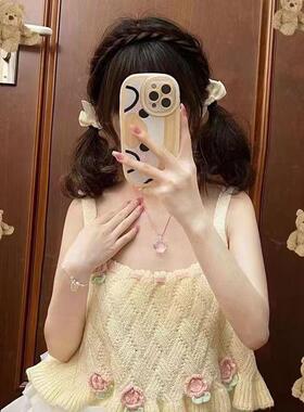 动漫可爱猫项链可爱粉水晶少女风吊坠甜美夏季闺蜜礼物小红书同款