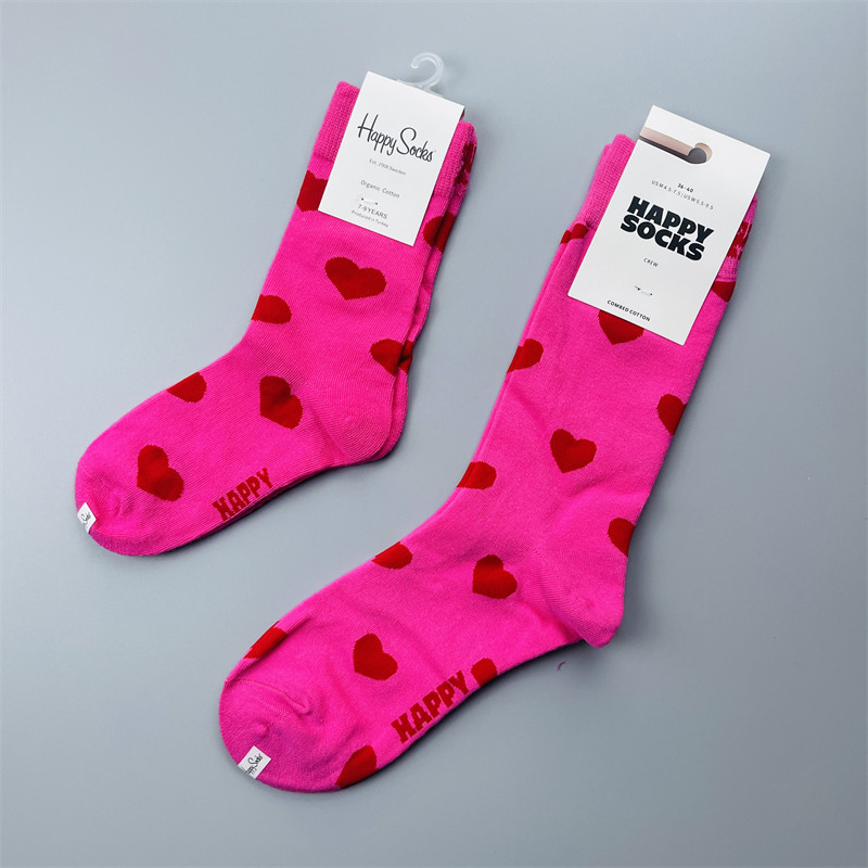 瑞典潮牌多巴胺彩色袜子亲子童袜中高筒经典波点爱心条纹卡通潮袜,淘宝优惠券,粉丝福利购,淘宝优惠卷