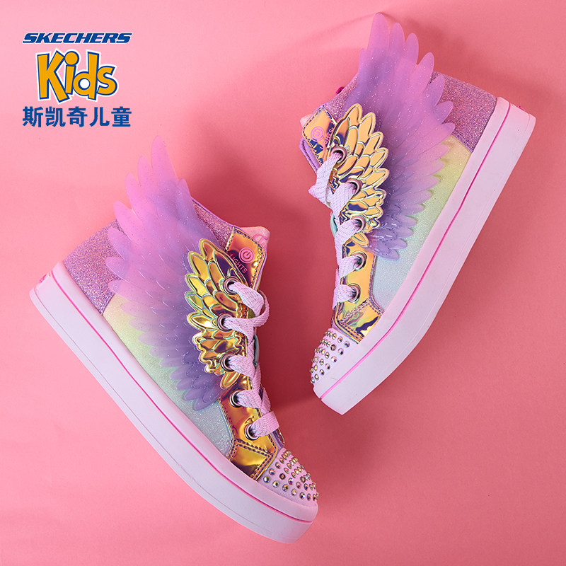 skechers斯凯奇2022冬季女童童鞋 斯凯奇里胤板鞋