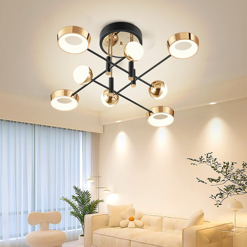 公牛客厅吊灯新款现代简约大气艺术卧室餐厅吸顶灯大灯主灯灯具 - 图3