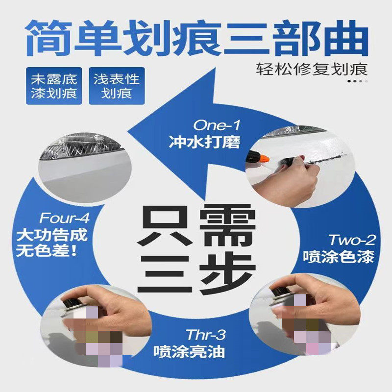 适用吉利帝豪专用汽车自喷漆划痕修复神器冰晶白补漆笔防锈手喷漆,淘宝优惠券,粉丝福利购,淘宝优惠卷