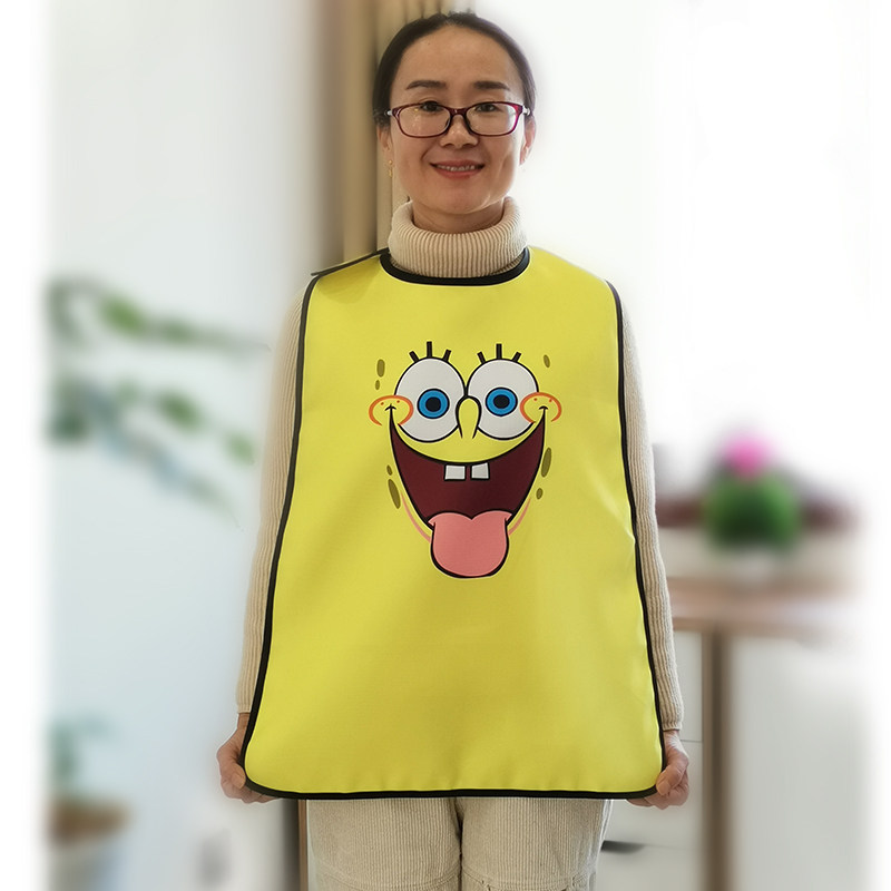 成人吃饭防脏围裙防水防油大人老人用餐饮客用围兜可定制印LOGO,淘宝优惠券,粉丝福利购,淘宝优惠卷