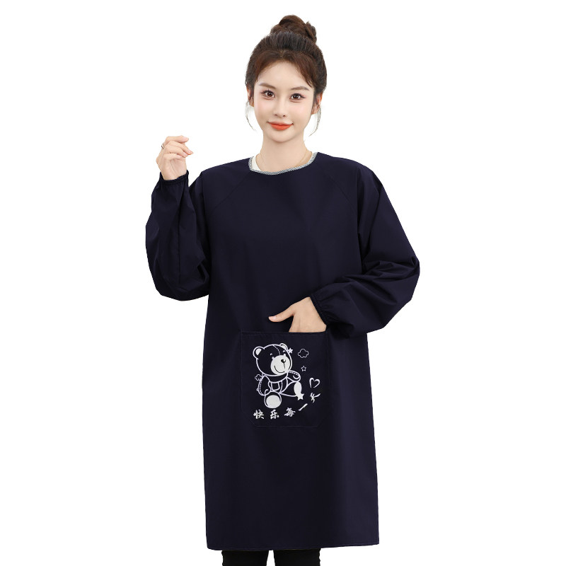 围裙家用厨房女防水防油餐饮长袖卡通时尚反穿工作服定制大人罩衣,淘宝优惠券,粉丝福利购,淘宝优惠卷