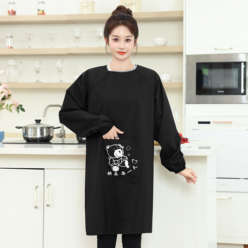 围裙家用厨房女防水防油餐饮长袖卡通时尚反穿工作服定制大人罩衣,淘宝优惠券,粉丝福利购,淘宝优惠卷