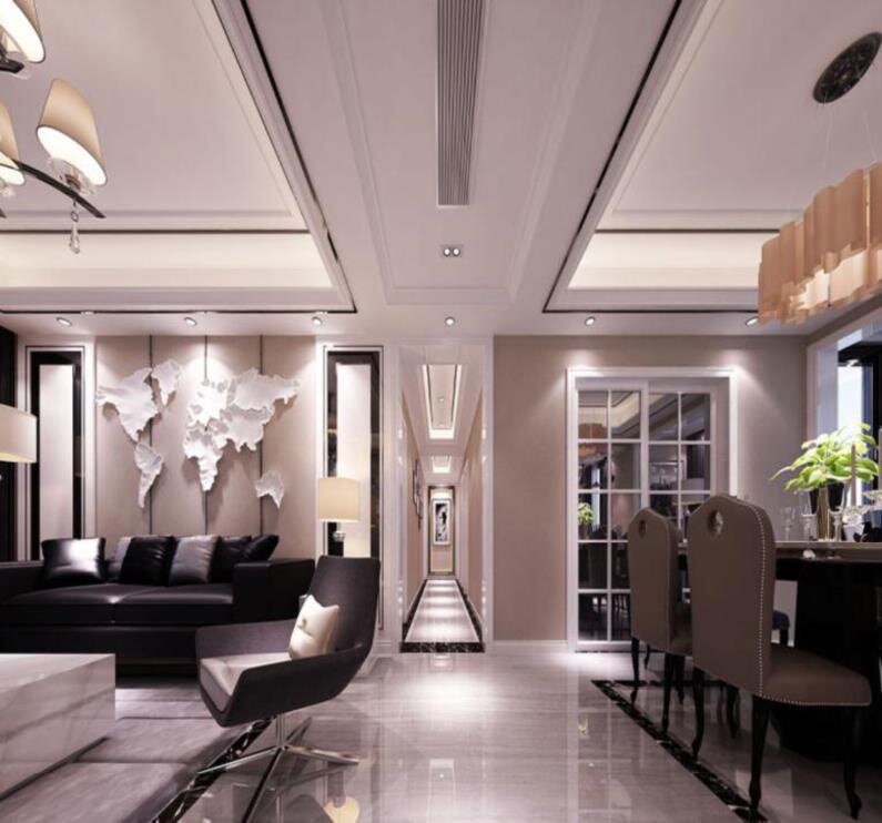 .对角贴建材墙边屋顶石膏线装饰浮雕自粘0.8厘米影视墙餐厅加厚p