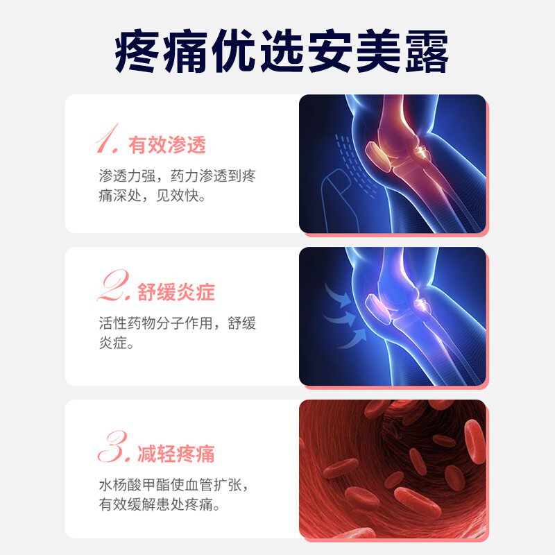 安美露镇痛消炎关节疼痛小林制药液 万宁医药海外国际解热镇痛用药