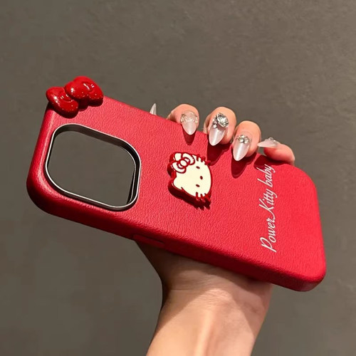 适用苹果17promax手机壳iphone16红色新年款15pro小众高级感14plus女款秋冬皮质13pm可爱12马年11防摔保护套D - 图3